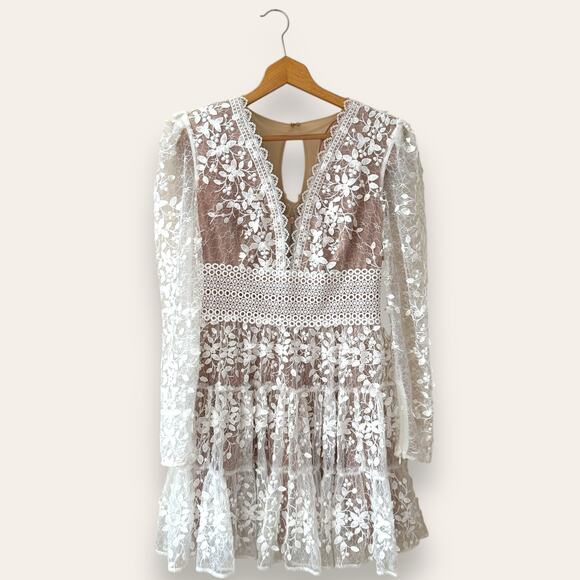 Bronx and Banco Megan Mini Dress Blanc White Extra Large Women’s - Picture 1 of 10